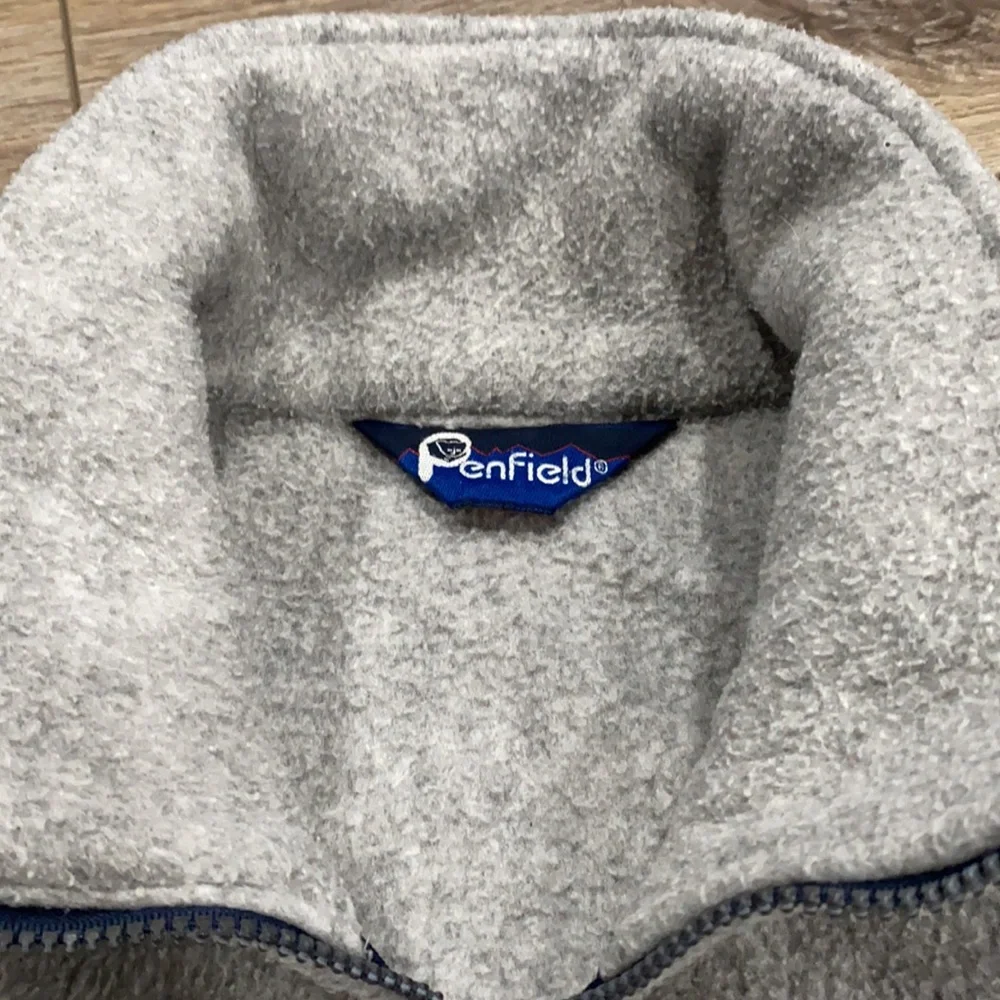 PENFIELD Vintage Men’s Jacket Gray & Navy Fleece Zippered XL - Picture 5 of 12